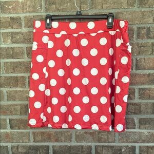 Red Polka Dot Pencil Skirt 3x